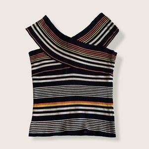 Zara Rib Knit Crossover Top